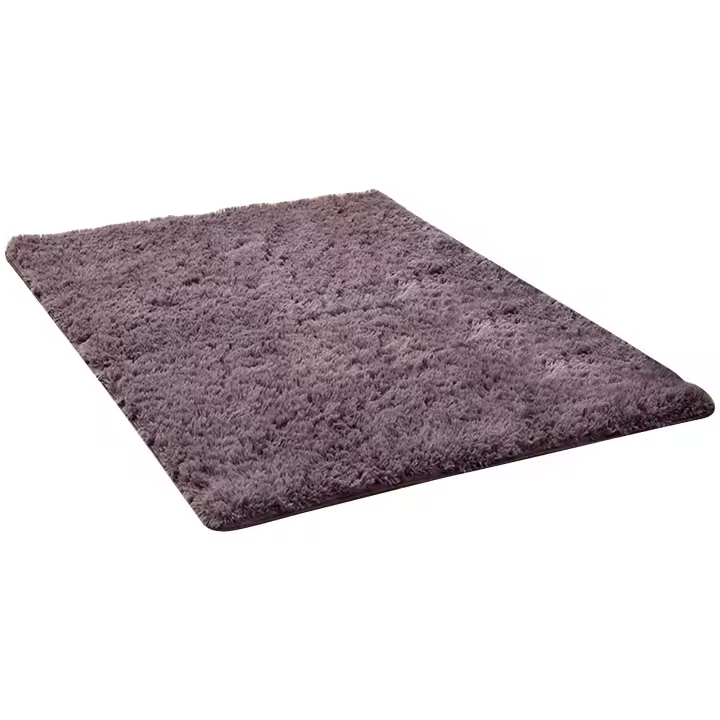 Alfombra de felpa esponjosa para decoración de sala de estar, alfombras modernas gruesas para dormitorio, antideslizantes, suaves y sólidas, 60x90cm - 1