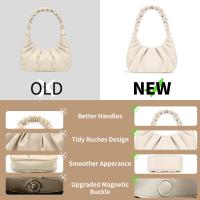 Bolso de nube arrugada, bolso de hombro con diseño de nicho francés, bolso de axila a la moda para mujer, nuevo bolso versátil de moda 2025 - details 2