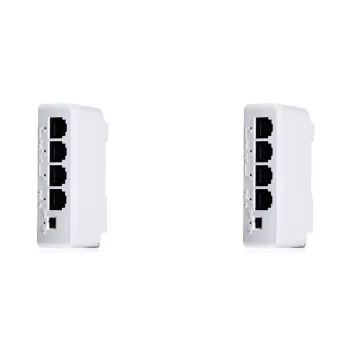 Extensor PoE de 1 a 3 puertos, 2 piezas, 4 puertos, IEEE802.3Af, 100Mbs, repetidor de transmisión IP, interruptor NVR IP - 1