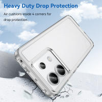 KEYSION-funda transparente a prueba de golpes para Redmi Note 13 Pro + 5G 13 4G, funda de teléfono de silicona TPU para Xiaomi POCO X6 Pro 5G M6 Pro 4G - details 2