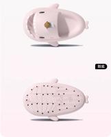 Lindo tiburón de dibujos animados pareja zapatillas mujer verano desgaste fondo grueso antideslizante interior hogar fresco zapatillas hombres - details 19