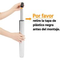 2pcs Taburetes de Bar Altura Ajustable 92-113,5cm Sillas de Bar Asientos Giratorios Diseño Moderno Taburetes Altos Blanco - details 3
