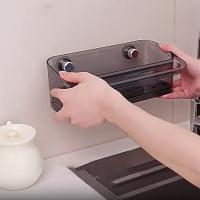 Escurridor de fregadero de cocina sin perforaciones, soporte para esponja con ventosa montada en la pared, impermeable, ahorro de espacio, organización de cocina a prueba de polvo - details 8