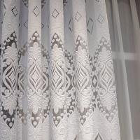 Cortinas Modernas de salón, 2 Piezas,Translúcidas,Diseño Europeo Bordado para Cualquier Habitación - details 17