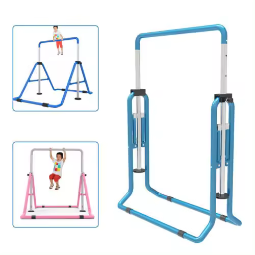 Barra de gimnasia ajustable para niños pequeños, entrenamiento, gimnasio en casa, barras horizontales altas - 1