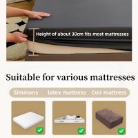 1 pza. Sábana ajustable de satén en color liso (sin funda de almohada), sábanas suaves protectoras de colchón, cómodo - details 5