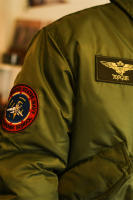 TOP GUN CWU-45P parche bordado estilo militar chaqueta Bomber piloto vuelo abrigo de invierno - details 11