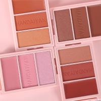 HANDAIYAN Resaltador de Contorno 3 en 1, Paleta de maquillaje, Resplandor Mate, Iluminador pigmentado, bronceador, 3 Colores - details 15
