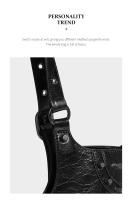 Nueva moda versátil Diablo locomotora remache Tote diseño bandolera bandolera hombres y mujeres - details 15
