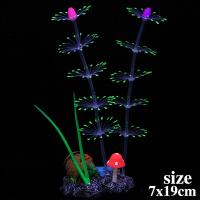Decoración de Acuario de Silicona Artificial Plantas Acuáticas de Simulación en Forma de Cuerda Noctiluca Adorno de Acuario de Peces de Coral - details 3