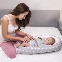Cama de bebé para recién nacidos,Cuna Portátil Para Bebé 85x50cm Con Almohada Y Parachoques Algodón ,Alfombra de Juego Plegable para Bebés cesta de dormir infantil para 0-24 meses - details 5