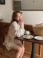 Blusa de verano para mujer, camisa de primavera, blusa para mujer, Blusas largas de gasa, informales, elegantes, Vintage, de manga larga, holgada de gran tamaño, blanca - details 1
