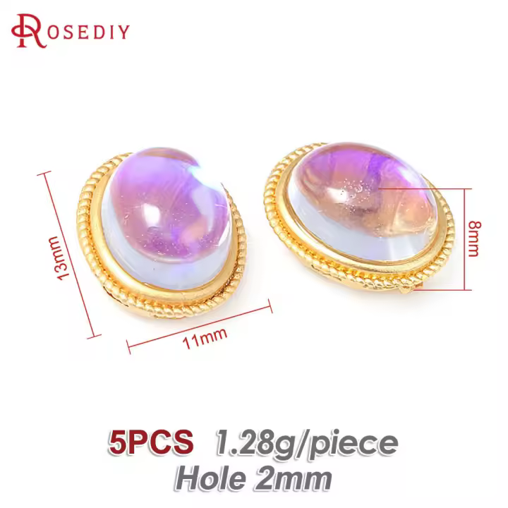 Pulseras de Cuentas Nepalesas Vintage Estilo 5PCS Brasso Dorado Mate Accesorios DIY para Hacer Joyería - 1