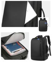 Mochila impermeable con carga USB para hombre, bolso multifuncional para ordenador portátil, bolsa de negocios portátil - details 9