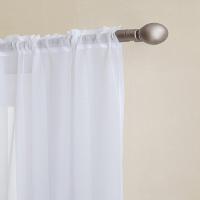 Cortinas de tul elegantes y suaves para sala de estar, 2 uds., velo de gasa transparente sólido para decoración moderna, cuidado de las cortinas: no - details 6