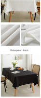 Mantel impermeable y resistente al aceite para el hogar, mantel moderno de lino y algodón, simple y grueso, de color sólido - details 7