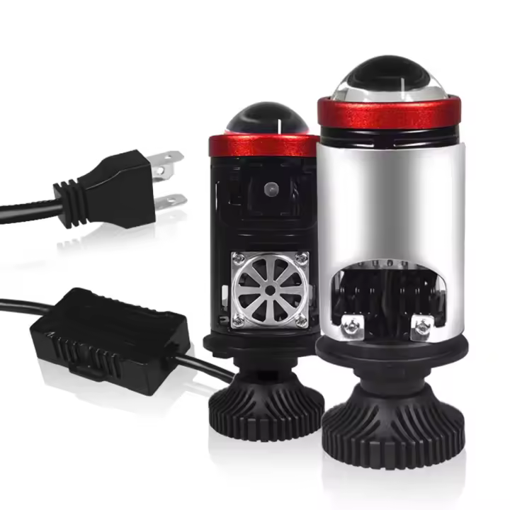 Válvula Solenoide M01T H4 LED faro doble lente luz cercana y lejana - 1