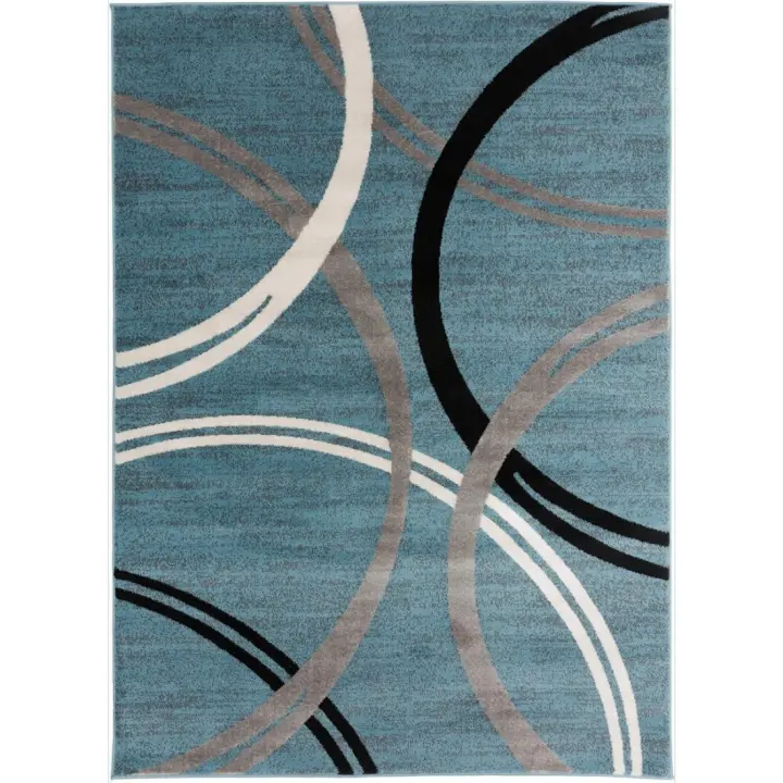 Alfombra Moderna para Sala de Estar Antideslizante, Forma Rectangular, Material de Poliéster para Dormitorio, Mullida, Comedor - 1
