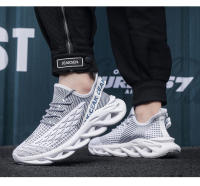 Zapatillas de correr transpirables de marca para hombre, zapatillas deportivas antideslizantes resistentes al desgaste para gimnasio, zapatillas de tenis absorbentes de golpes, zapatillas de deporte con cuchilla a la moda - details 14