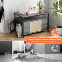 Caja de Arena de Gato de Madera Enchufe Occulto para Muebles Armario de Almacenamiento de Mascotas con Estante Baño Interior para Gatos - details 11
