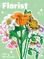Bloques de construcción de flores eternas, juguetes para niños y niñas, Ramos para el Día de San Valentín, modelos de decoración del hogar ensamblados - details 0