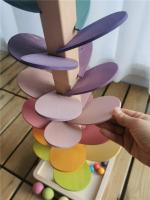 Arcoíris de alta calidad para niños, juguetes educativos con música que suena, montaje de pétalos de madera y bolas de canicas - details 5