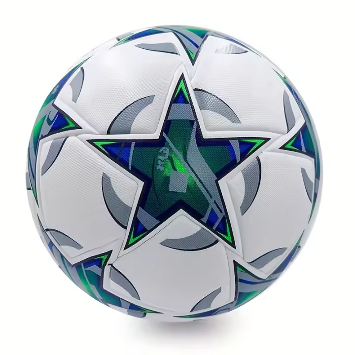 Balón de fútbol de cuero PU n.° 5, balón de fútbol de alta elasticidad, resistente al desgaste y a prueba de explosiones - 1