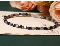 Bestone Pulsera ajustable de granate con cuentas de piedra natural de cristal curativo personalizado - details 4