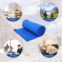 Saco de dormir de forro polar suave, manta de Camping ultraligera, sábanas de viaje al aire libre, tienda de campaña, cama cálida - details 3
