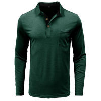 Camiseta Polo Básica de Manga Larga con Solapa para Hombre - details 27