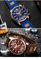 Reloj de cuarzo a la moda para hombre: reloj de pulsera luminoso multifunción resistente al agua para uso diario, de negocios y al aire libre - details 12