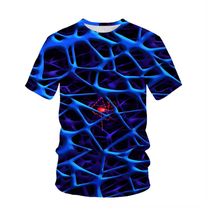 Camisetas 3D de Moda para Hombres Manga Corta y Larga Figura Popular Ropa de Belleza de Colores Impresos - 1