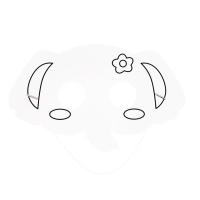 Búho creativo DIY máscara de relleno de Color juguete elefante astronauta máscara en blanco juguete mono pintado pintura Panda máscara niños - details 3
