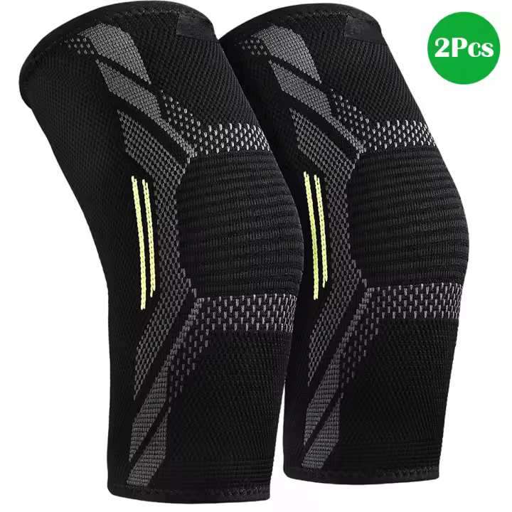 Coderas de punto de nailon deportivo, almohadillas de alta compresión, previenen el dolor articular, codo de Golfistas de tenis, tendinitis, artritis, 1 par - 1