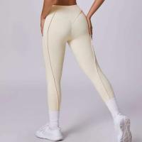 Body de yoga sin costuras para mujer, cintura alta deportiva para mujer, color melocotón, pantalones de entrenamiento para correr, entrenamiento, gimnasio - details 5