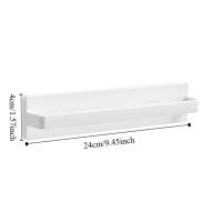 Toallero duradero sin rastro montado en la pared, estante de plástico sin perforaciones para zapatos, escurridor de almacenamiento multifuncional blanco detrás de la puerta - details 0