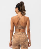 SHINBENE Sujetador Deportivo de Yoga para Mujeres con Estampado Camuflaje Diseño de Espagueti y Tirantes Delgados Fitness Gimnasio XS-XL - details 21