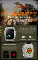 Reloj mujer inteligente Fitness exterior deporte Bluetooth llamada Seguimiento GPS hombre ritmo cardíaco Reloj de presión arterial - details 8