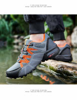Nuevos zapatos de senderismo para hombre, zapatos de viaje de senderismo transpirables de malla, zapatos de campo traviesa para exteriores, zapatos deportivos de ciclismo de montaña - details 18