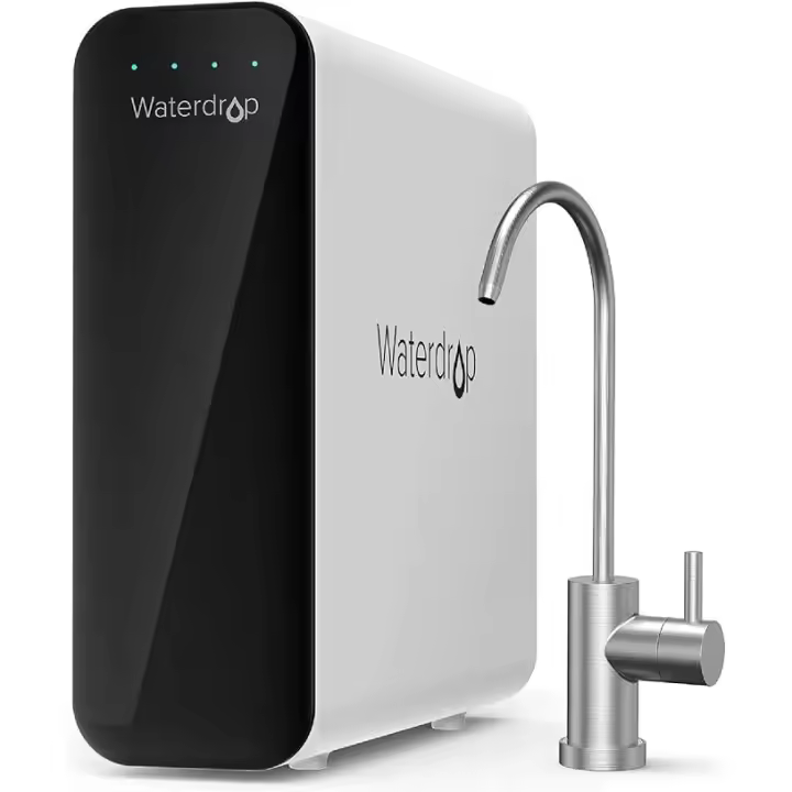 Waterdrop TSU 0,01 μm Sistema de Filtro de Agua Debajo del Fregadero de Ultrafiltración, Alta Capacidad de 3 Etapas, Panel Inteligente, Sin Aguas Residuales, Reducir PFAS, PFOA/PFOS - 1
