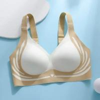Sujetador Inalámbrico De Push-up Para Mujer Soporte Suave Ajustable Antigravedad Sin Costuras Levantador De Pecho Bra De Nylon Diverso Tamaños Colores - details 6