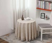 Mantel rectangular, flores bordadas, tela de algodón, decoración de boda - details 4