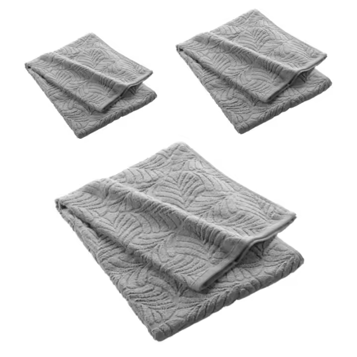 Juego de Toallas de Baño de Algodón 100% Pack de 3 Suaves y Absorbentes para Aseo y Gimnasio - 1