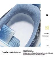 Deportes informales de alta calidad para hombre con parte superior de malla transpirable, suela elástica de PVC, zapatos cómodos para caminar, zapatos de gran tamaño para el verano - details 4