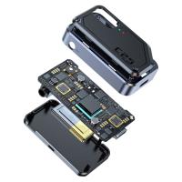 VAORLO 2 en 1 Bluetooth 5.3 Transmisor Receptor de Audio 3.5MM AUX Hifi Estéreo Adaptador Inalámbrico de Música con Micrófono para Coche Avión TV PC Auriculares Altavoz Amplificador - details 18