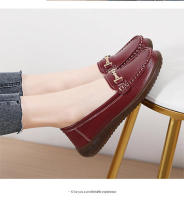 Zapatos De Mujer De Cuero Auténtico Nuevos Antideslizantes Y Ligeros Talla Grande 35-44 Zapatos Planos Para Primavera Y Otoño Con Decoración Metálica - details 21