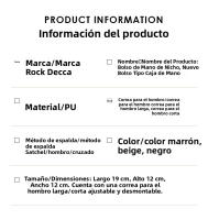Bolso de Mano de Alta Gama Rojo Marrón Estilo Lonchera para Mujeres Moda Exterior de Comercio - details 2