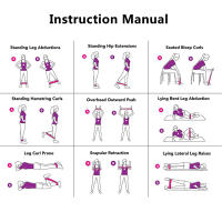 Gimnasio con Bandas Elásticas Equipo de Entrenamiento Fiess Resistencia de Yoga Banda de Ejercicio Volumen de Entrenamiento Gimnasio Rutina de Ejercicio Culturista Pilates - details 8