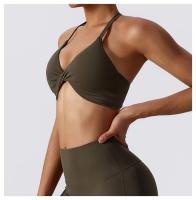 Sujetador Deportivo de Espalda Cruzada para Mujeres Top Deportivo de Yoga y Gimnasio Fitness Material de Nylon Transpirable y Hermoso - details 26