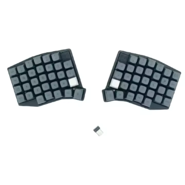 SOFLE Personalizable Con Cambio Térmico Modo Inalámbrico Único Con Dongle 2.4G Vial Mini Teclado Mecánico Tapas De Teclas Negro Y Blanco Accesorios Para Jugadores Teclado Ergonómico Para Juegos - 1